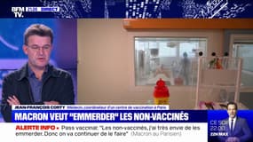 "Emmerder" les non-vaccinés: pour Jean-François Corty, "les mots employés par le président sont peut-être un peu abusifs"