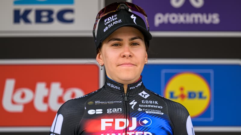 Celia Gery apres avoir remporte la Fleche Brabanconne le le 17 avril 2026 2311093