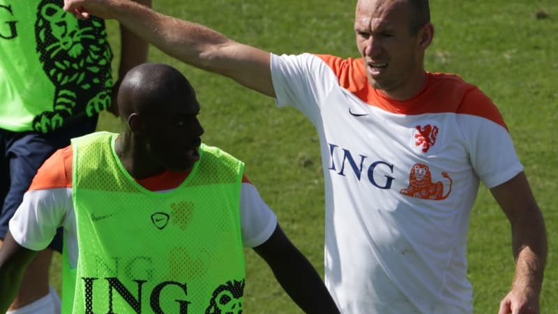 Arjen Robben et Bruno Martins Indi.