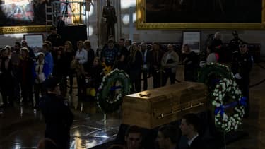 Le cercueil de Billy Graham exposé sous le Capitole.