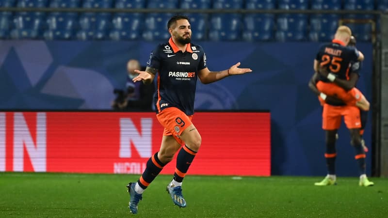 Andy Delort après son ciseau retourné face à Lille