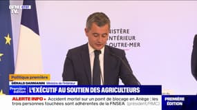 L'exécutif soutient les agriculteurs mais demande de "respecter le droit commun"