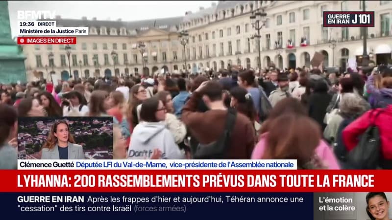 Rassemblements pour Lyhanna: “Il y a 160.000 enfants par an qui sont victimes de violences sexuelles dans notre pays”, dénonce Clémence Guetté, députée LFI