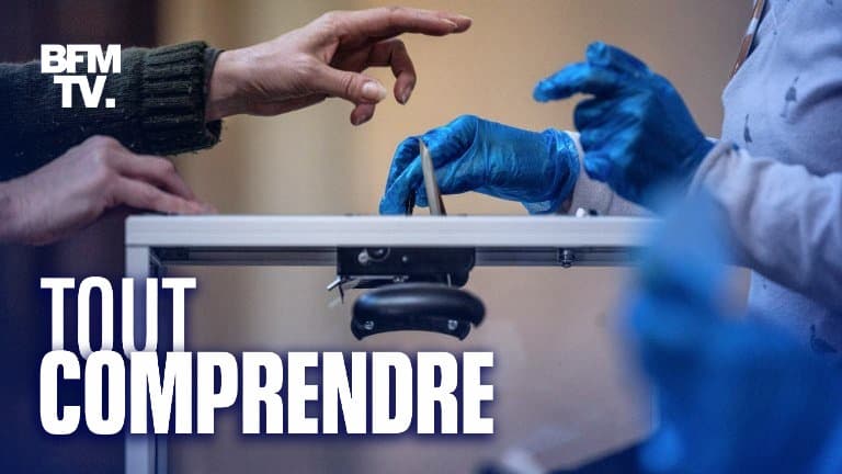 Urne dans un bureau de vote au premier tour des municipales 2020