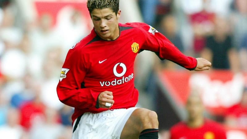 Cristiano Ronaldo à 18 ans à Manchester United 