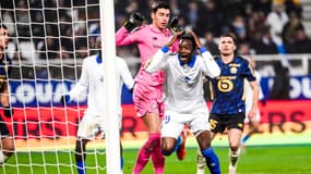 Sinaly Diomande pendant Auxerre-Lille en Ligue 1 le 14 décembre 2025