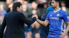 Antonio Conte et Diego Costa