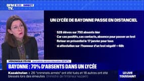 Covid-19: avec 70% des élèves absents, un lycée de Bayonne passe en distanciel 