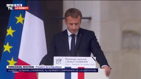Hommage à Hubert Germain: Emmanuel Macron revient sur le moment où le dernier Compagnon de la Libération est parti "faire la guerre"