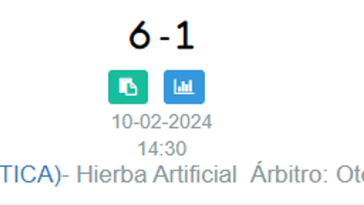 Le score "officiel" de la rencontre...