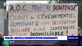 Toulon: une soixantaine d'enseignants ont manifesté ce mardi 