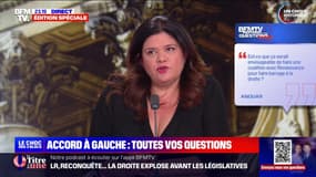  "Est-ce que ça serait envisageable de faire une coalition avec Renaissance pour faire barrage à la droite?": Raquel Garrido (LFI) répond à la question d'Anouar, téléspectateur de BFMTV