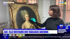 Aix-en-Provence: un atelier de restauration de tableaux anciens