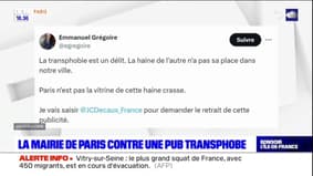 Paris: la mairie de Paris fait retirer une publicité d'un livre jugé transphobe