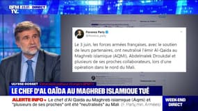 La ministre des Armées annonce que le chef d'Al-Qaïda au Maghreb islamique a été "neutralisé" au Mali