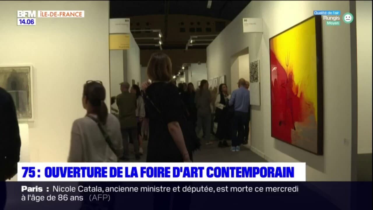 Paris ouverture de la foire d'art contemporain