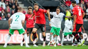 Nemanja Matic lors du match Rennes-Maccabi Haïfa (3-0, Ligue Europa), le 21 septembre 2023