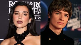 La chanteuse Dua Lipa et l'artiste belge Pierre de Maere.