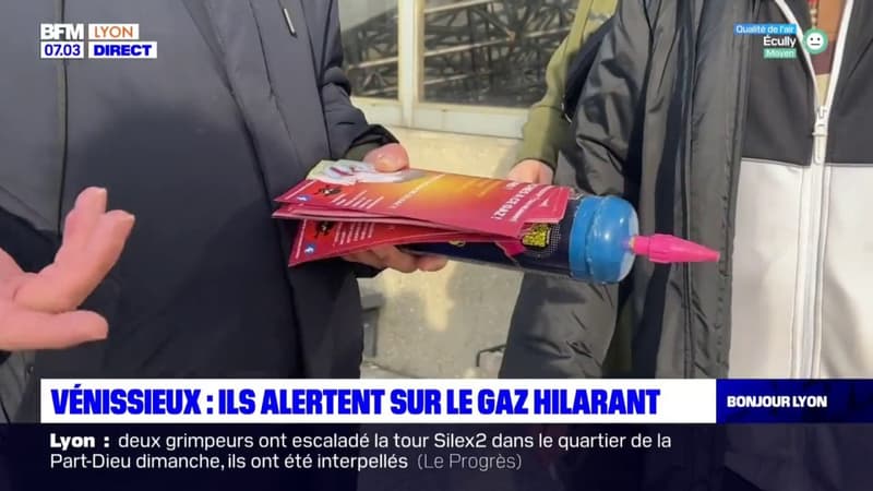 Vénissieux: opération de prévention sur les ravages du gaz hilarant