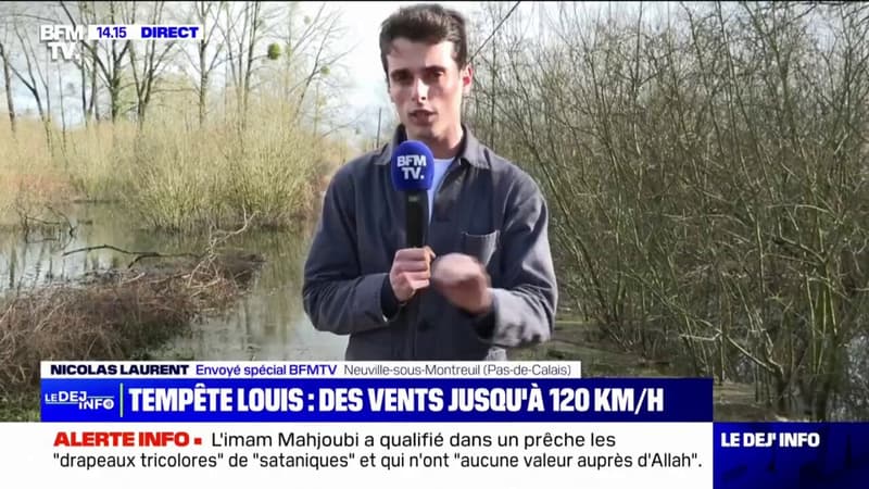 Tempête Louis: l'inquiétude des habitants du Pas-de-Calais