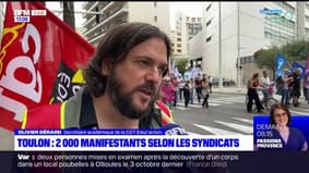 Toulon: 2.000 manifestants selon les syndicats 