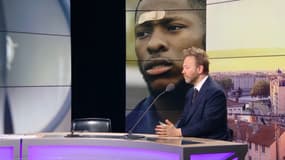 Antoine Vey sur le plateau de RMC et RMC Story le 9 janvier 2024
