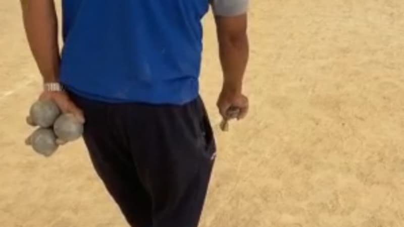 On oublie le handicap par le sport: à Aubagne, des malvoyants jouent à la pétanque