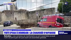 Essonne: la chaussée s'affaisse après une fuite d'eau à Dourdan