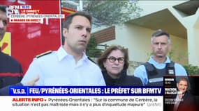 Incendie dans les Pyrénées-Orientales: "La sécheresse de la végétation a fortement contribué à cette situation", affirme le préfet Rodrigue Furcy