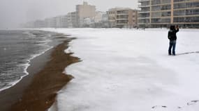 La neige à Palavas-les-Flots.