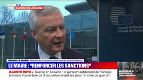 Bruno Le Maire: "La détermination des États membres à renforcer les sanctions contre la Russie est totale"