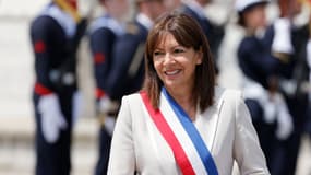 Anne Hidalgo lors des cérémonies de commémoration du 8 juin, le 8 juin 2024 à Paris.