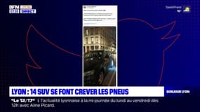 Lyon: 14 SUV se font dégonfler les pneus