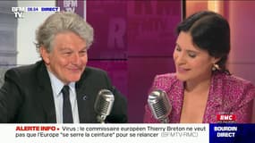 Thierry Breton était l'invité d'Apolline de Malherbe sur RMC et BFMTV ce jeudi 21 mai.