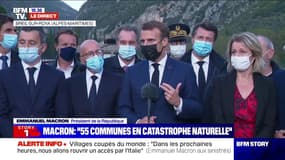 Crues dans le Sud-Est: Emmanuel Macron annonce le déblocage de "plusieurs centaines de millions d'euros" 