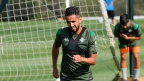 Ryad Boudebouz à l'entraînement avec le Bétis Séville, le 8 juillet 2019