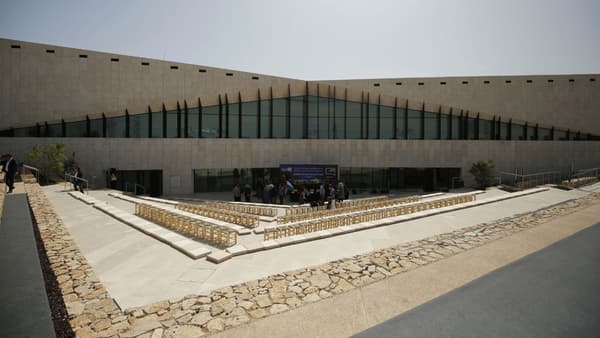 Photo du musée palestinien, prise à Bir Zeit le 17 mai 2016. Photo du musée palestinien, prise à Bir Zeit le 17 mai 2016.