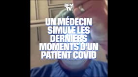 Un médecin simule les derniers moments d'un patient Covid