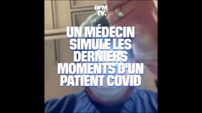 Un médecin simule les derniers moments d'un patient Covid