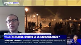 Retraites: "La contestation change en partie de visage, mais seulement partiellement", selon Laurent Frajerman, spécialiste des mouvements sociaux 