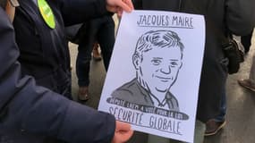 L'affiche représentant Jacques Maire