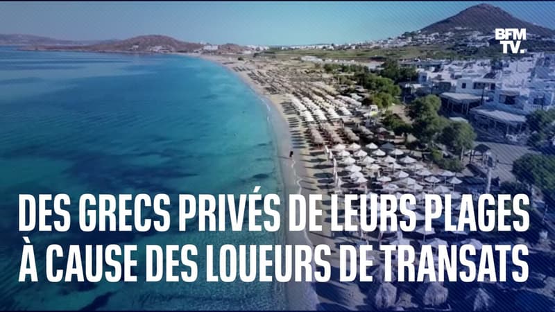 Des Grecs privés de leurs plages à cause des loueurs de transats