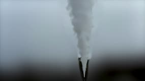 Un panache de gaz sur l'un des dix sites de Storengy, la filiale d’Engie qui stocke le gaz en France.
