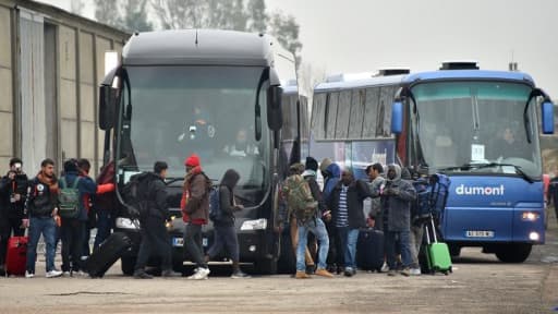 Image d'illustration de migrants devant évacuer "la jungle de Calais", le 24 octobre 2016 (illustration)