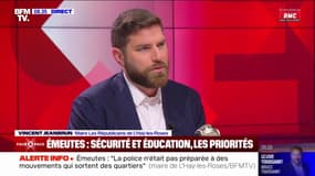 Émeutes: "L'organisation de la police n'était pas prête à des mouvements qui sortent des quartiers" affirme Vincent Jeanbrun (maire de L'Haÿ-les-Roses)