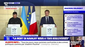 Emmanuel Macron sur la mort d'Alexeï Navalny: "La Russie est entrée dans une nouvelle phase d'agression à l'égard des pays européens et de durcissement dans son pays"
