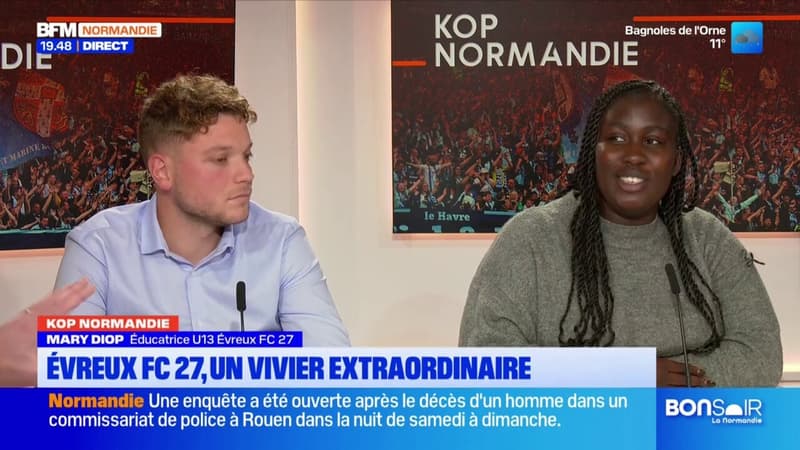 Kop Normandie. Evreux FC 27: un vivier extraordinaire, selon Mary Diop, éducatrice U13