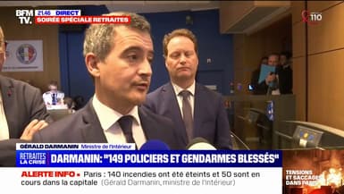 Gérald Darmanin: "172 personnes interpellées dont 77 à Paris"