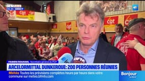 Dunkerque: 200 personnes réunies lors d’un meeting pour l’avenir d’Arcelor Mittal