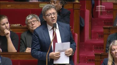 Jean-Luc Mélenchon à l'Assemblée nationale